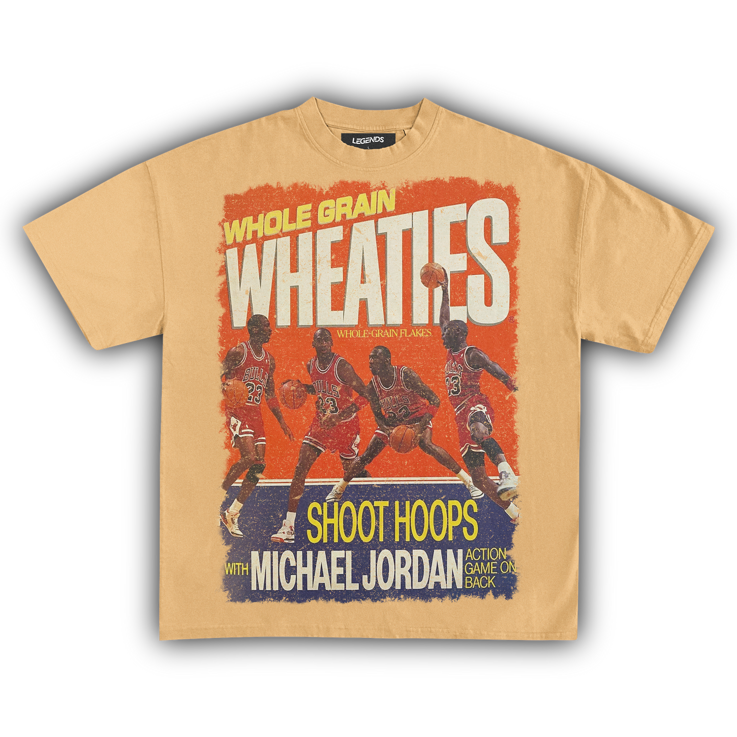 WHEATIES MICHAEL JORDAN SHOOT HOOPS 1990 VINTAGE TEE