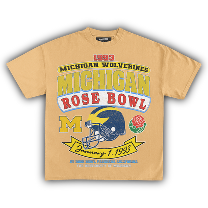 1993 MICHIGAN WOLVERINES ROSE BOWL VINTAGE TEE