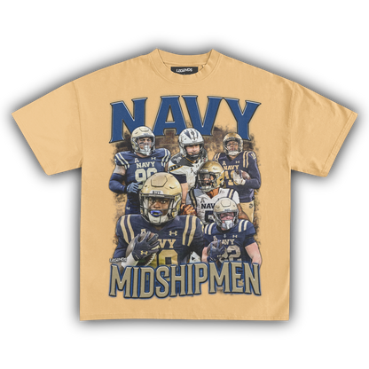 NAVY MIDSHIPMEN FOOTBALL TEE