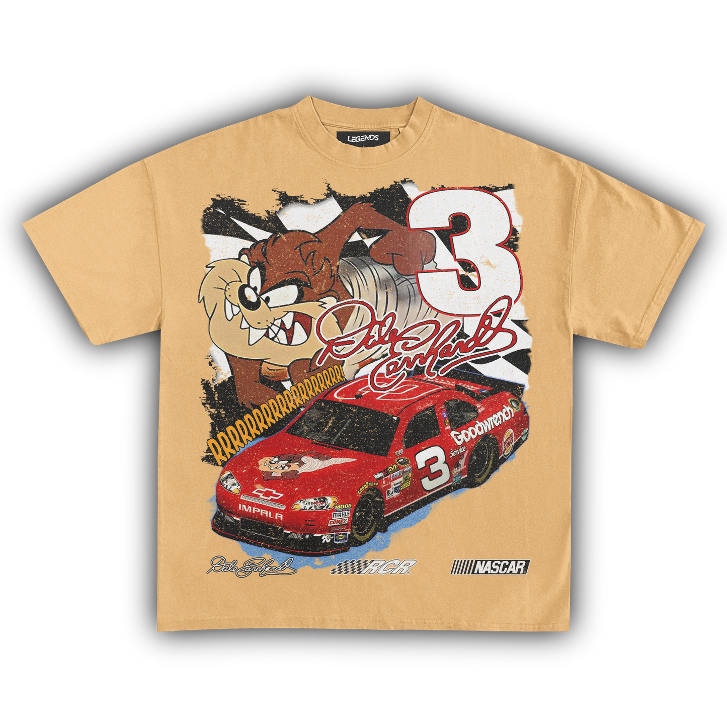 TASMANIAN DEVIL DALE EARNHARDT NASCAR TEE