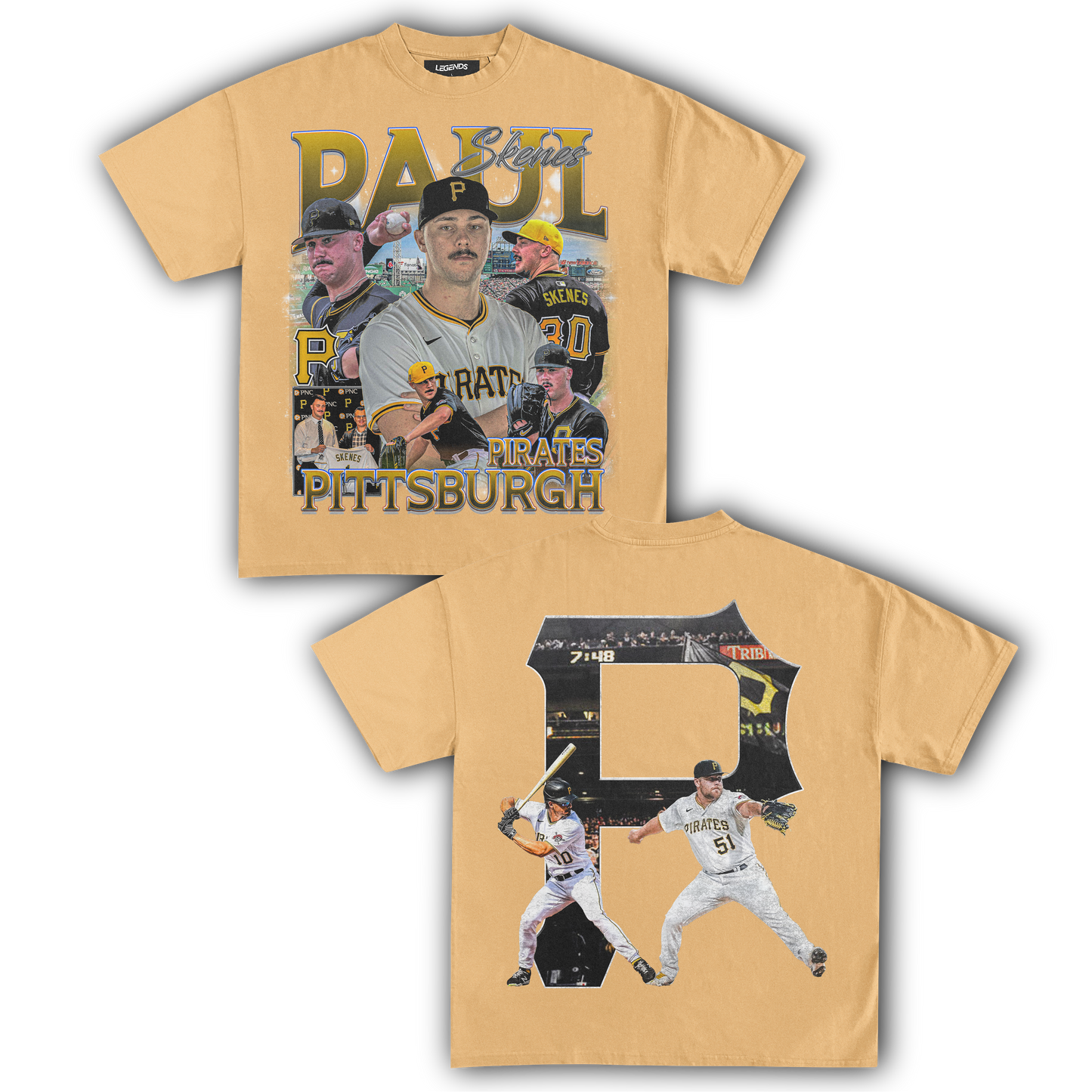 PAUL SKENES PIRATES TEE (Double Sided)