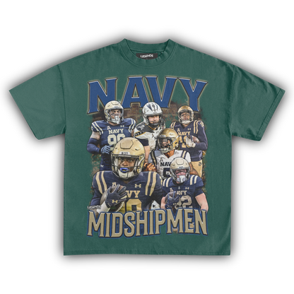 NAVY MIDSHIPMEN FOOTBALL TEE