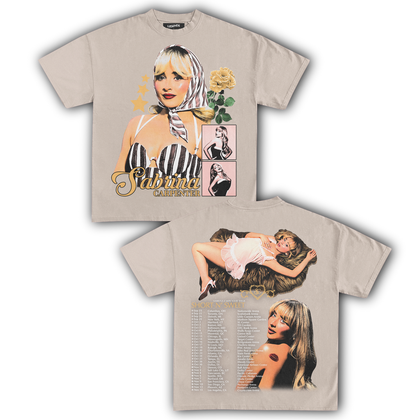 SABRINA CARPENTER SHORT N' SWEET TOUR TEE