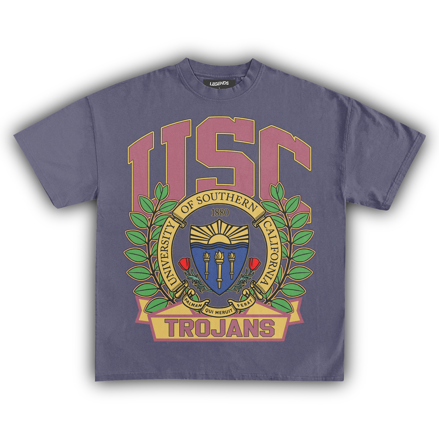 UNIVERSITY OF SOUTHERN CALIFORNIA TROJANS 1880 VINTAGE TEE