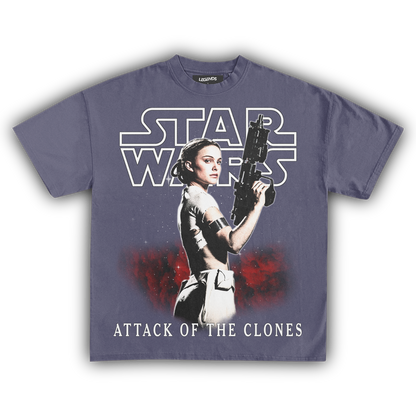 STAR WARS ATTACK OF THE CLONES 2002 VINTAGE TEE