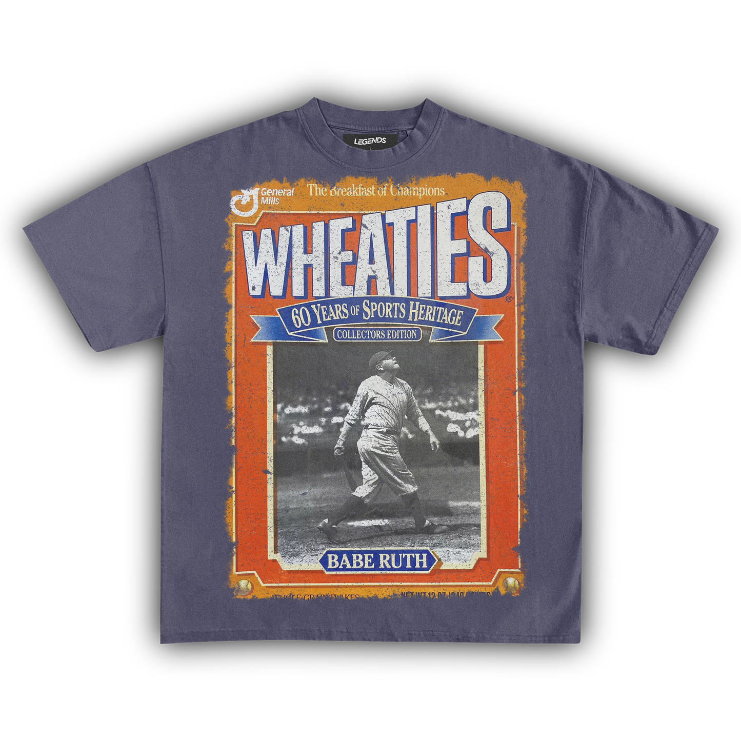 WHEATIES BABE RUTH 1992 VINTAGE TEE