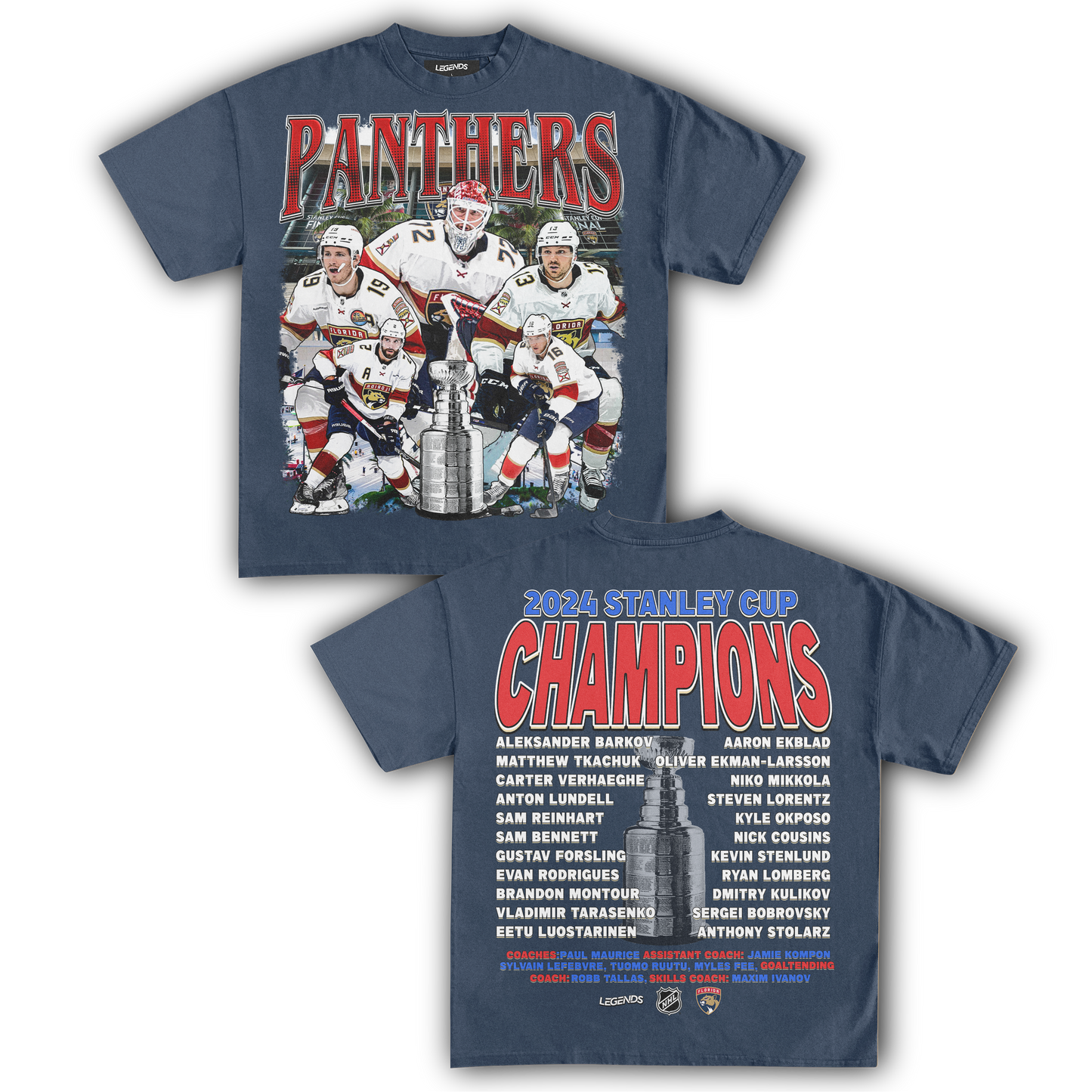 FLORIDA PANTHERS CHAMPIONS TEE (Double Sided)