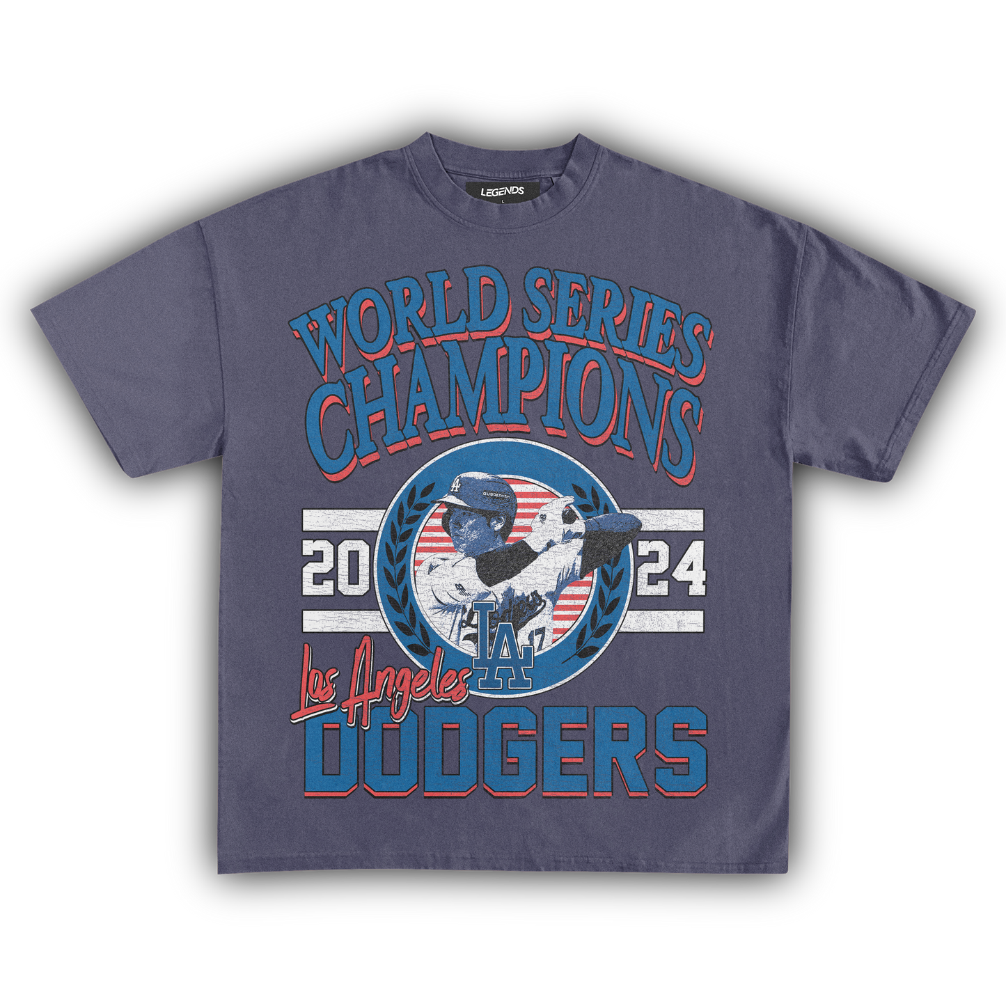 LA WORLD SERIES CHAMPIONS 2024 VINTAGE TEE