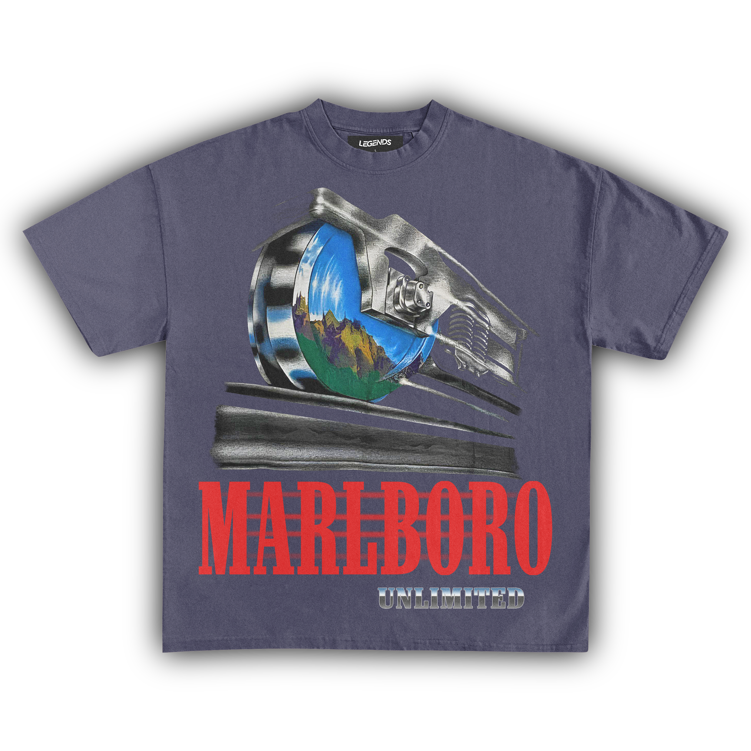 90's Marlboro UNLIMITED ポケットTシャツ “MADE IN USA
