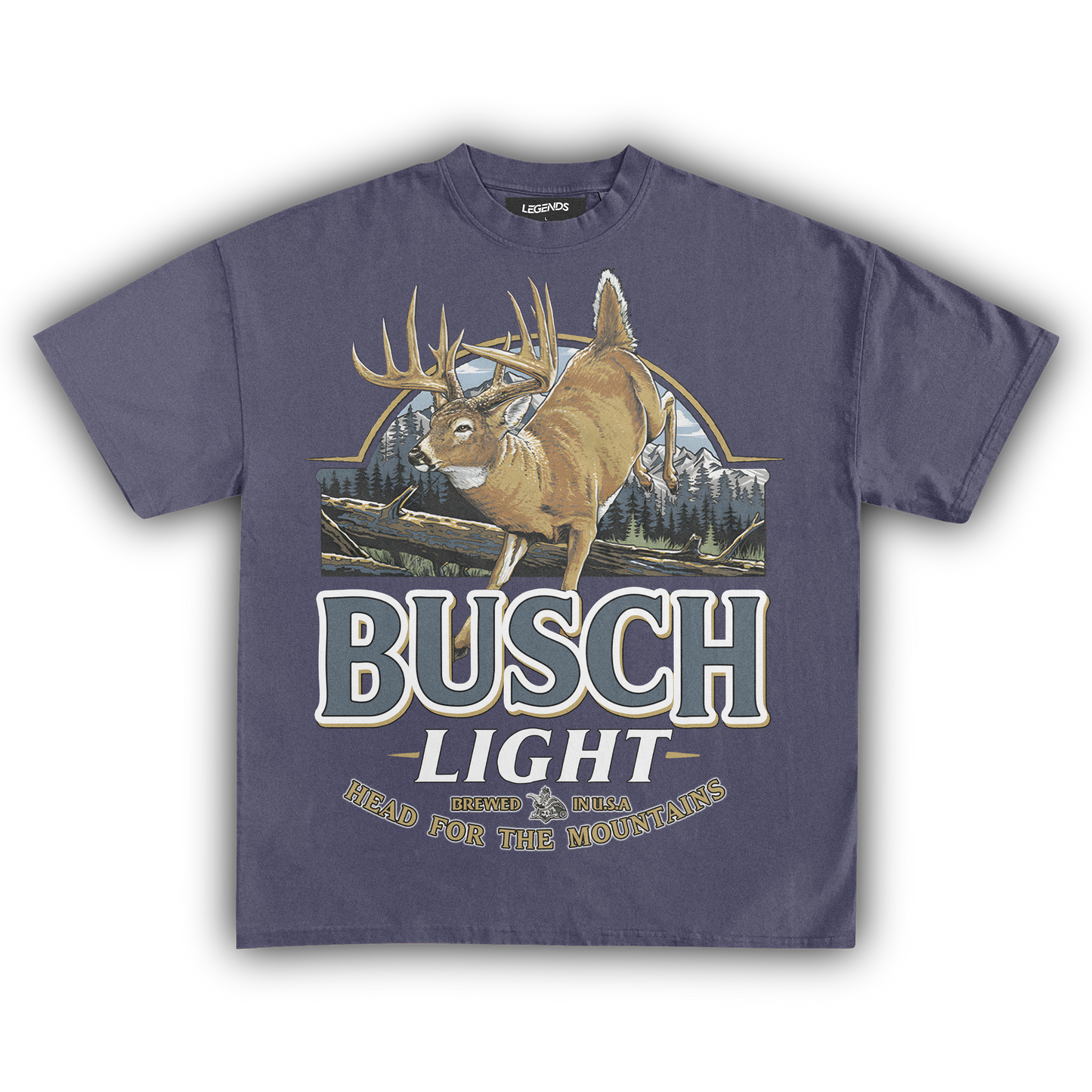 BUSCH LIGHT HEAD FOR THE MOUNTAINS TEE