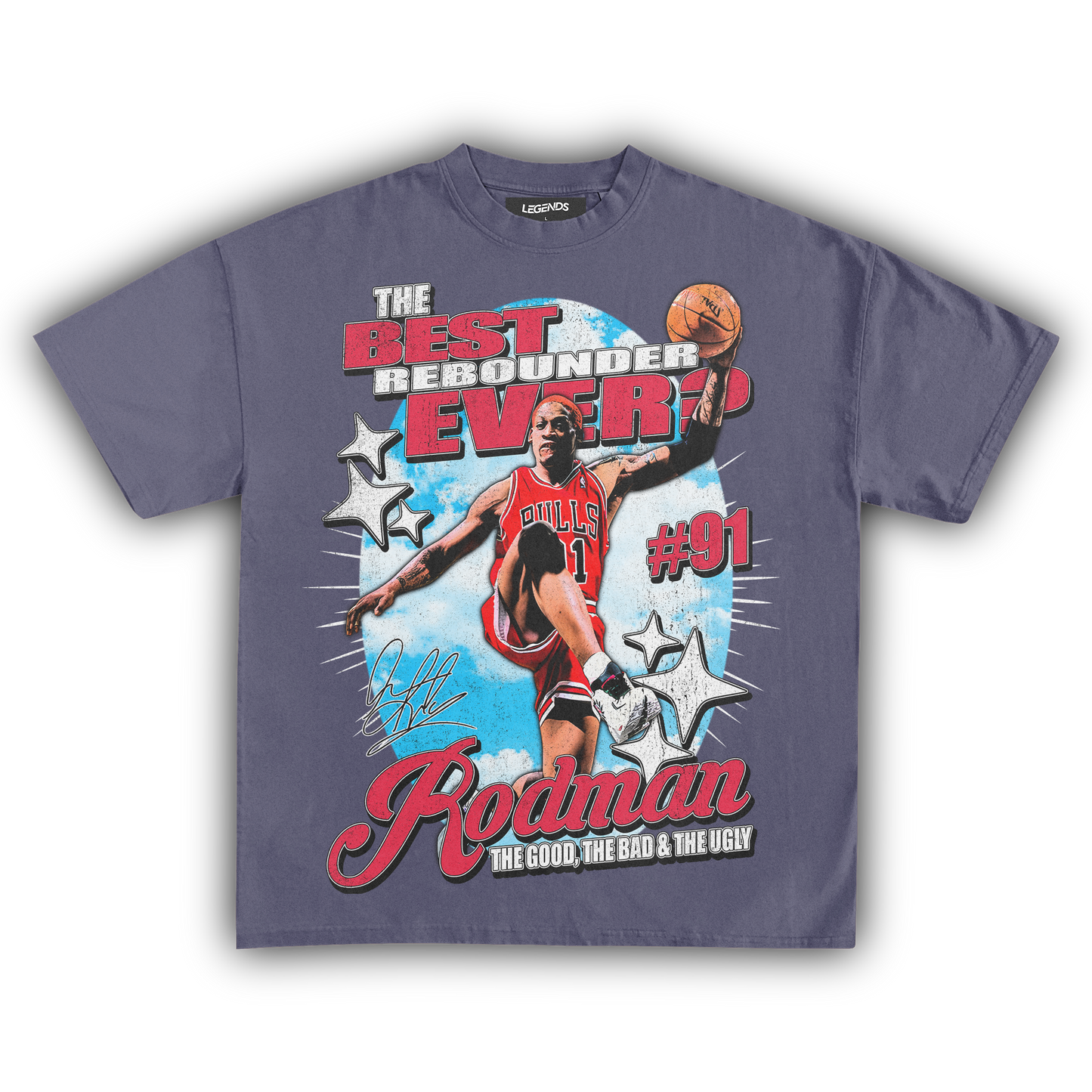 DENNIS RODMAN BEST REBOUNDER EVER TEE