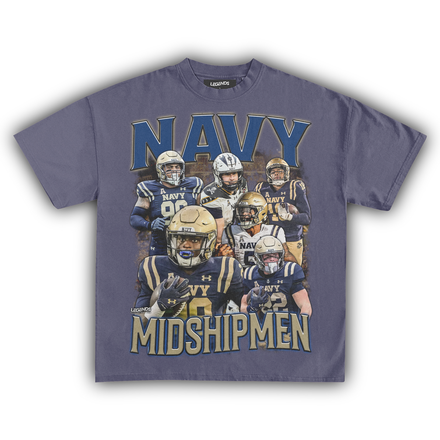 NAVY MIDSHIPMEN FOOTBALL TEE