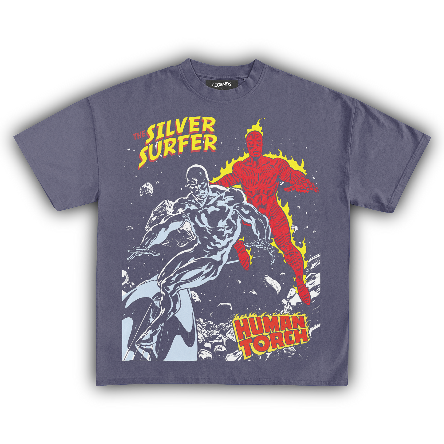 THE SILVER SURFER VS. HUMAN TORCH TEE