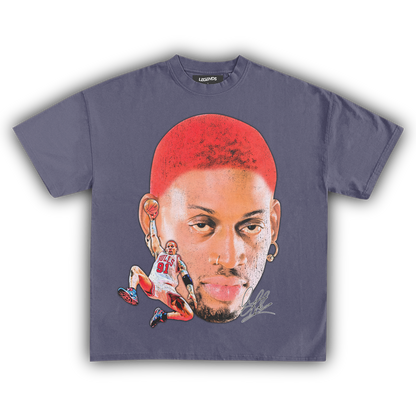 DENNIS RODMAN BIG FACE SLAM DUNK TEE