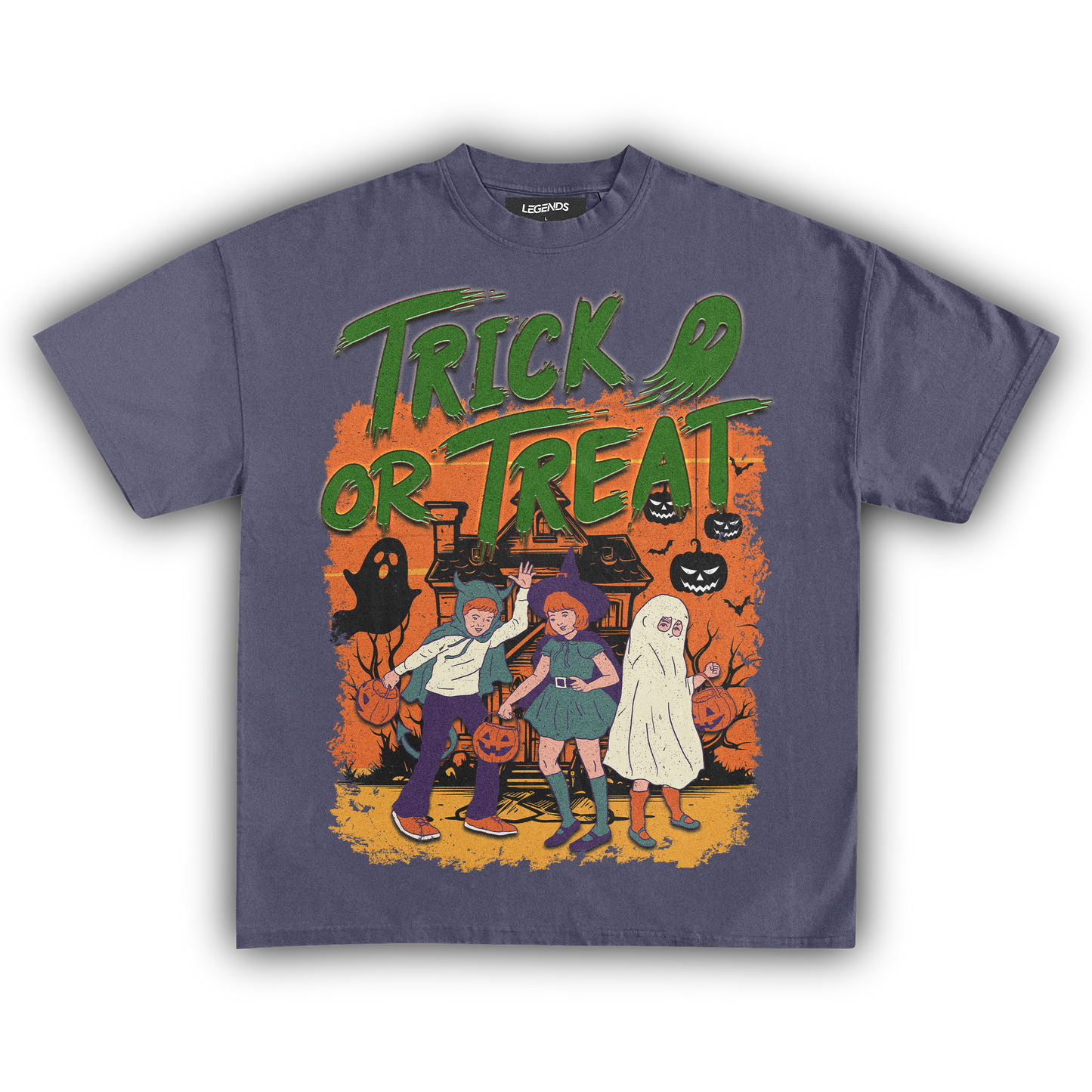 TRICK OR TREAT HALLOWEEN VINTAGE TEE