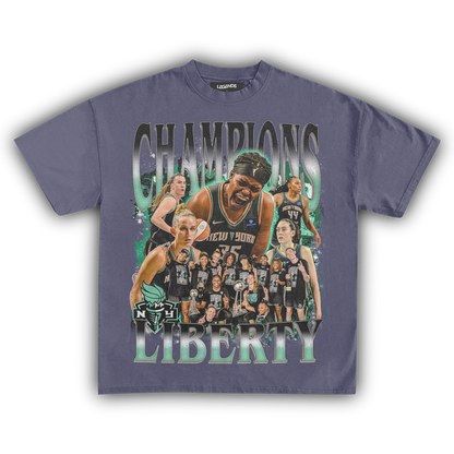 NEW YORK LIBERTY CHAMPIONS 2024 TEE