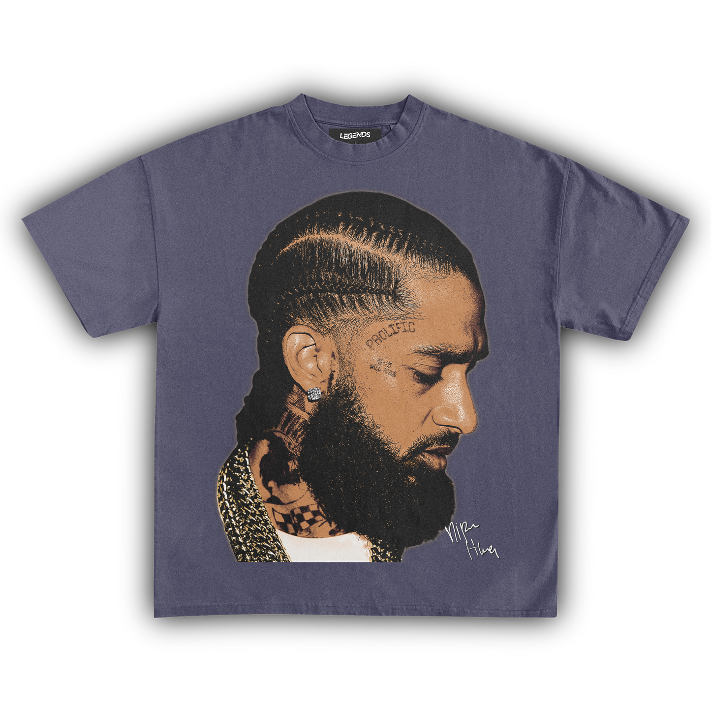 NIPSEY HUSSLE GOLD CHAINS TEE