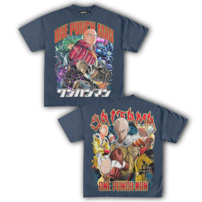 ONE PUNCH MAN: SAITAMA VINTAGE TEE (Double Sided)