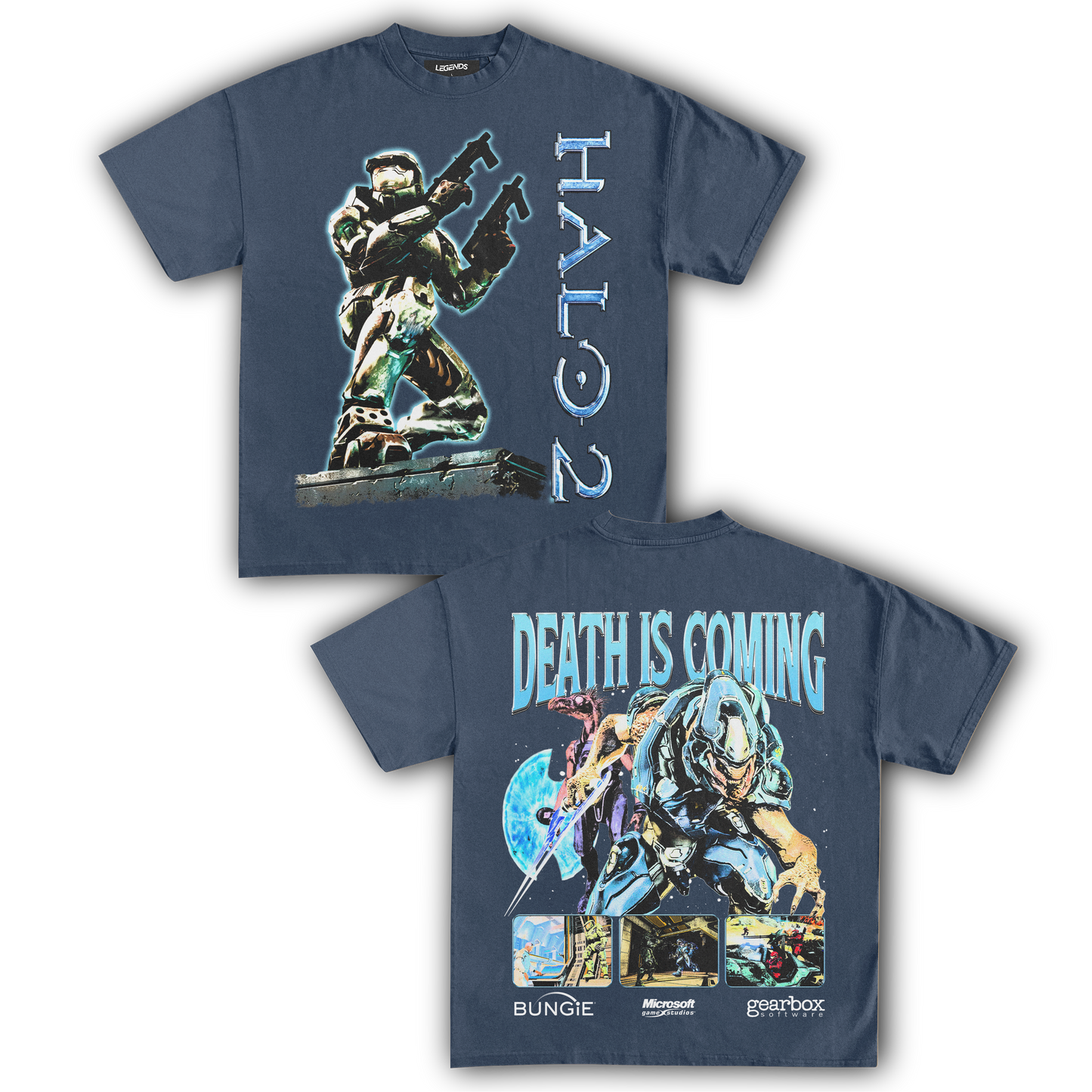 halo gear shop Halo 2 Tee » Gaming Tees » Vintage Heavyweight T-Shirt – Legends Heavyweight Tees