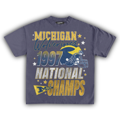 WOLVERINES VINTAGE 1997 NATIONAL CHAMPS TEE