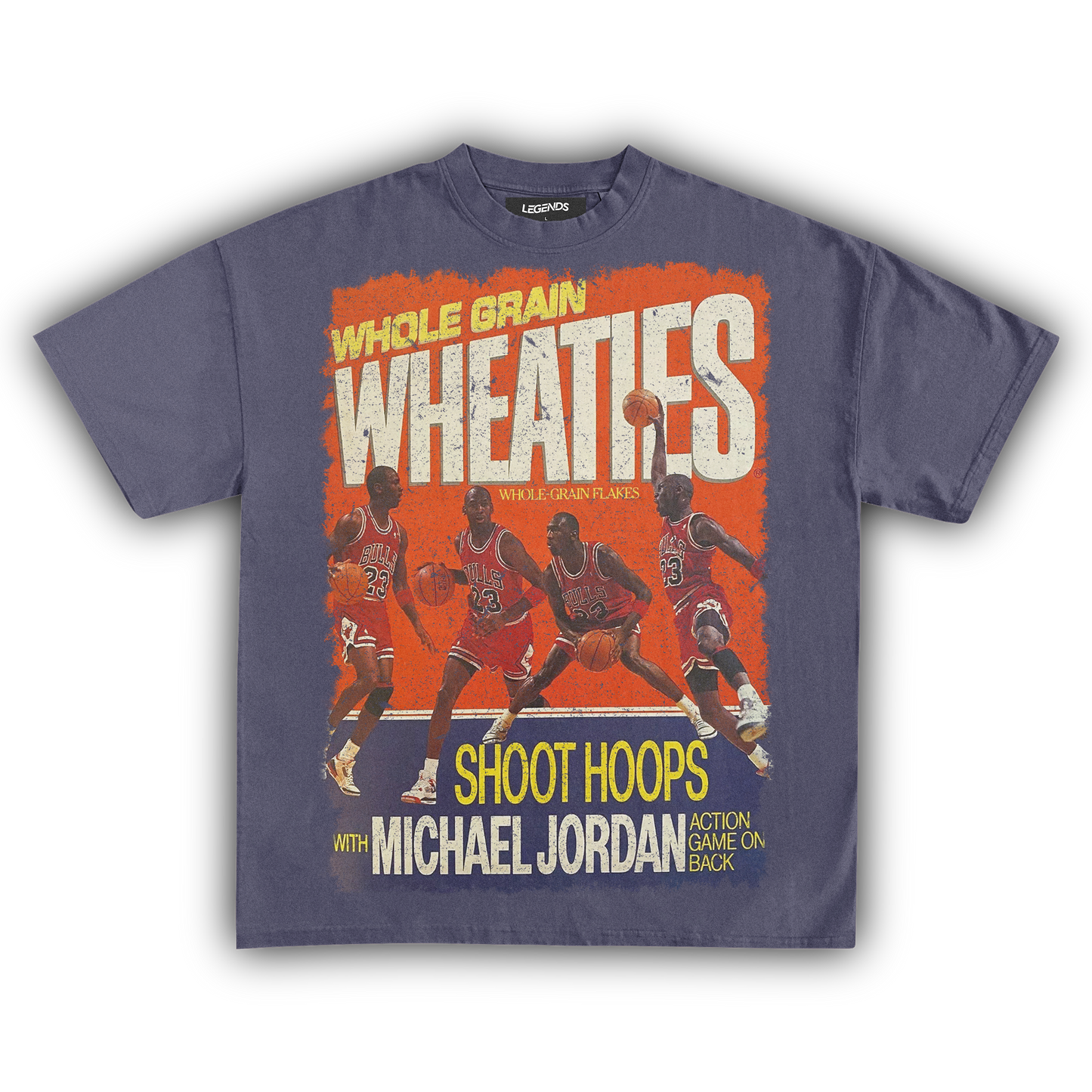 WHEATIES MICHAEL JORDAN SHOOT HOOPS 1990 VINTAGE TEE