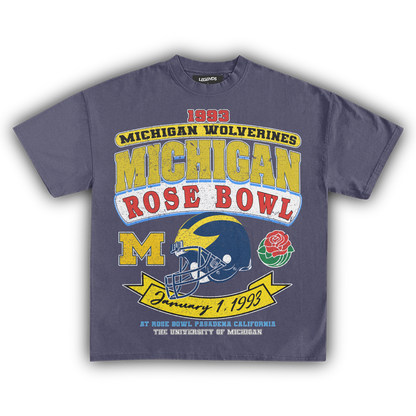 1993 MICHIGAN WOLVERINES ROSE BOWL VINTAGE TEE