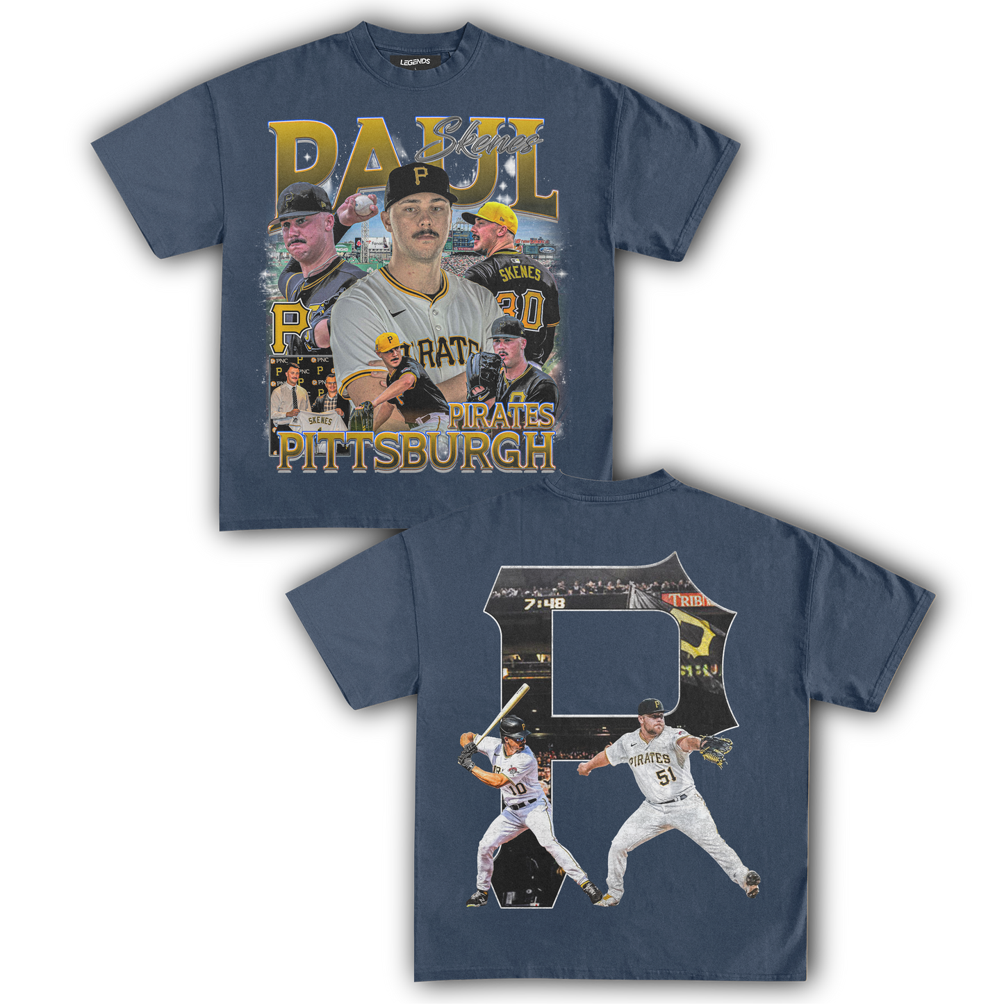 PAUL SKENES PIRATES TEE (Double Sided)