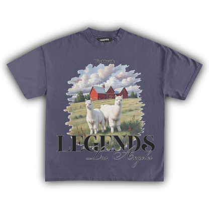 LEGENDS WORLDWIDE LLAMA DRAMA VINTAGE TEE