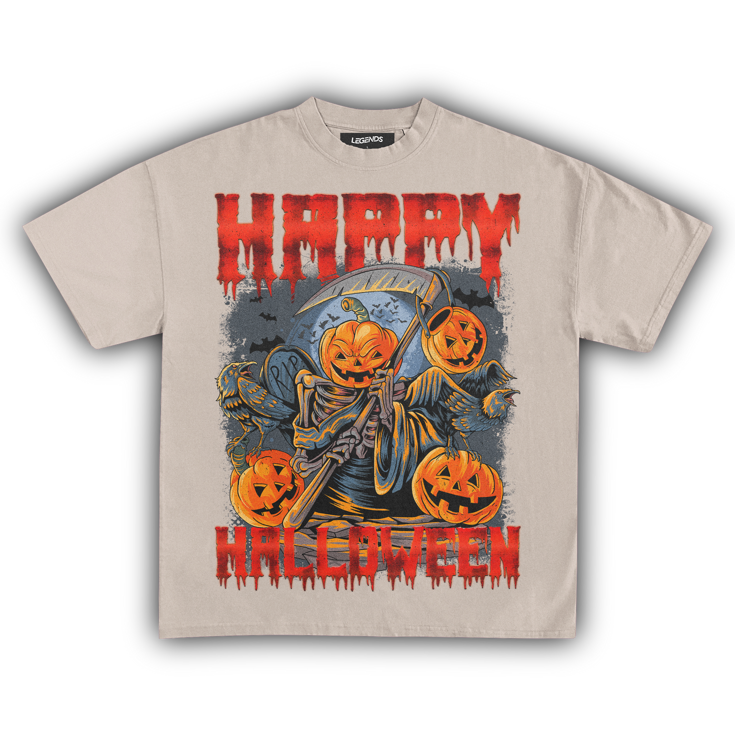 HAPPY HALLOWEEN VINTAGE TEE