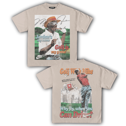 GOLF WITH MIKE VINTAGE TEE (Double Sided)