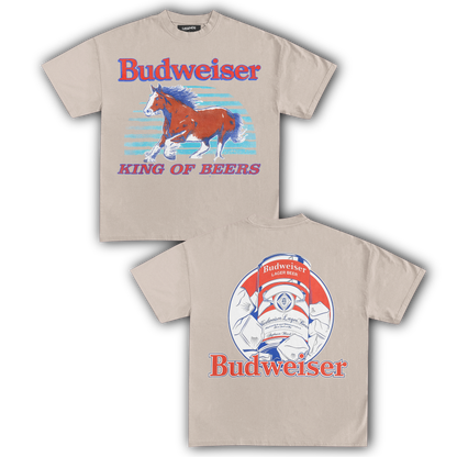 BUDWEISER KING OF BEERS VINTAGE 1986 TEE (Double Sided)