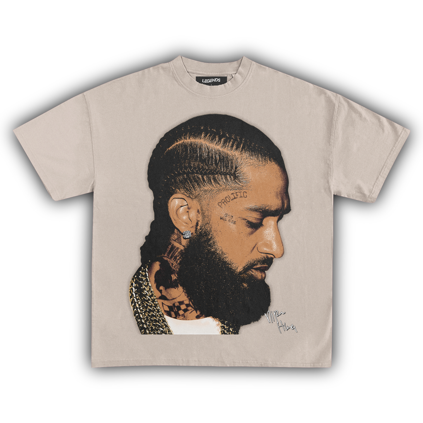 NIPSEY HUSSLE GOLD CHAINS TEE