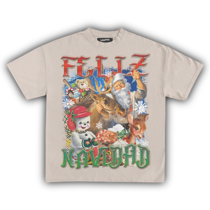 FELIZ NAVIDAD VINTAGE CHRISTMAS TEE