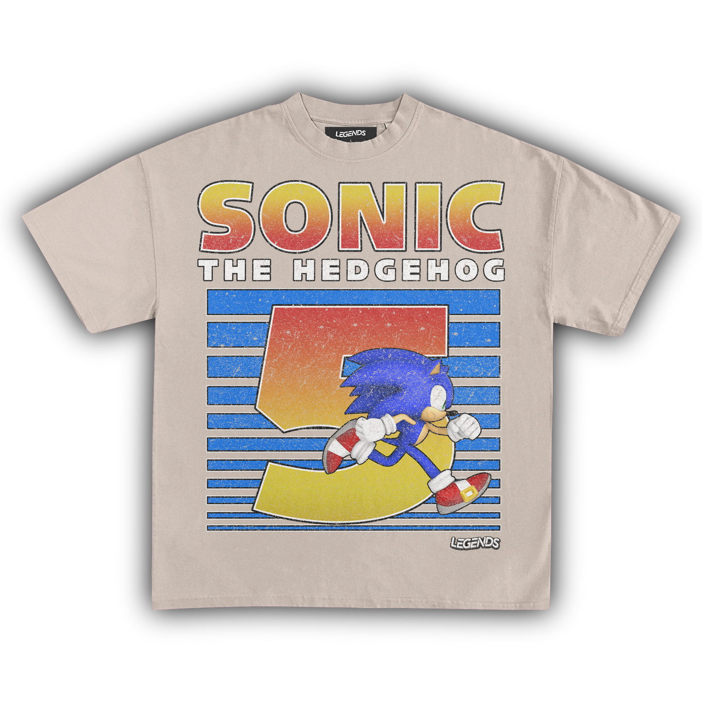 SONIC THE HEDGEHOG 5 VINTAGE TEE