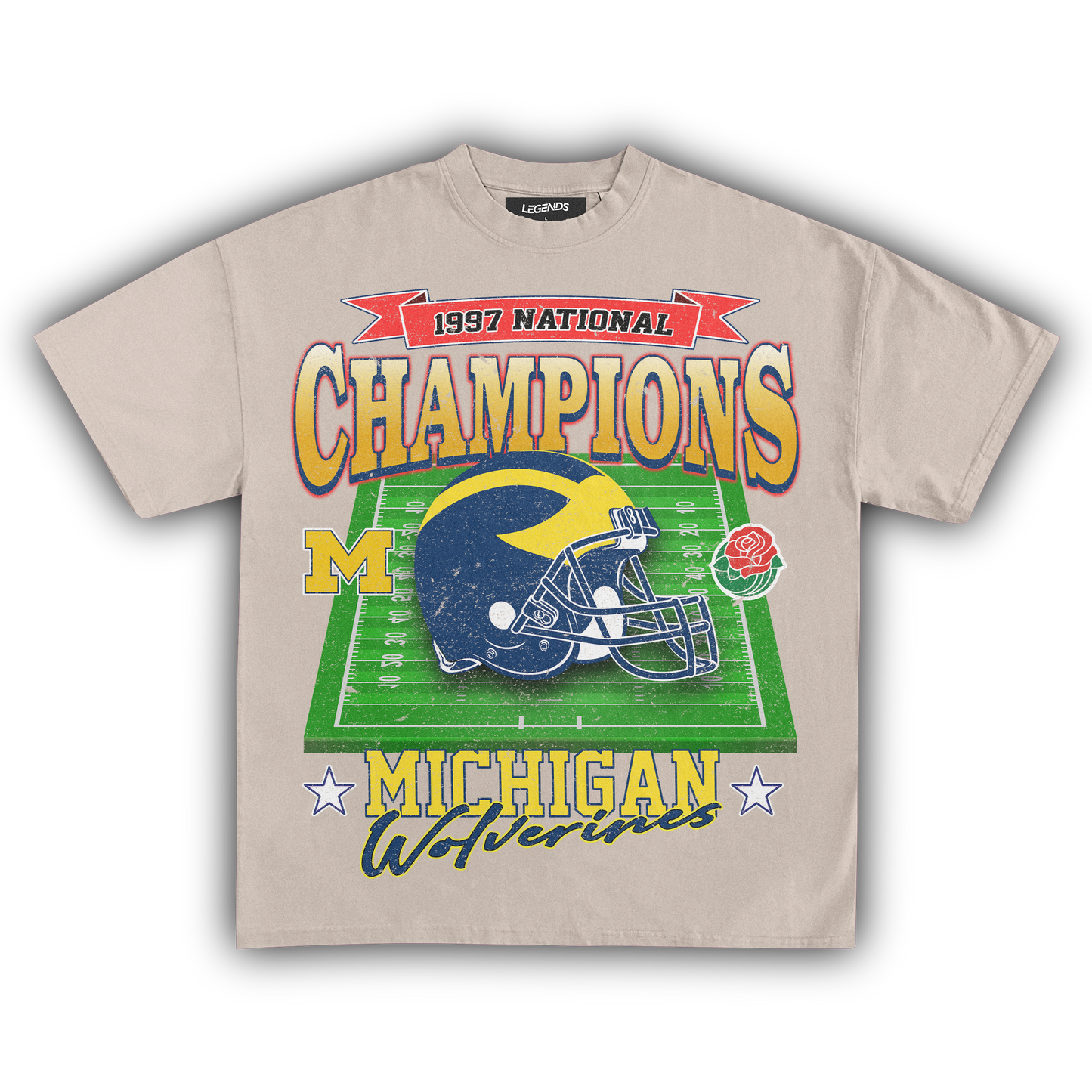 WOLVERINES VINTAGE 1997 ROSE BOWL TEE