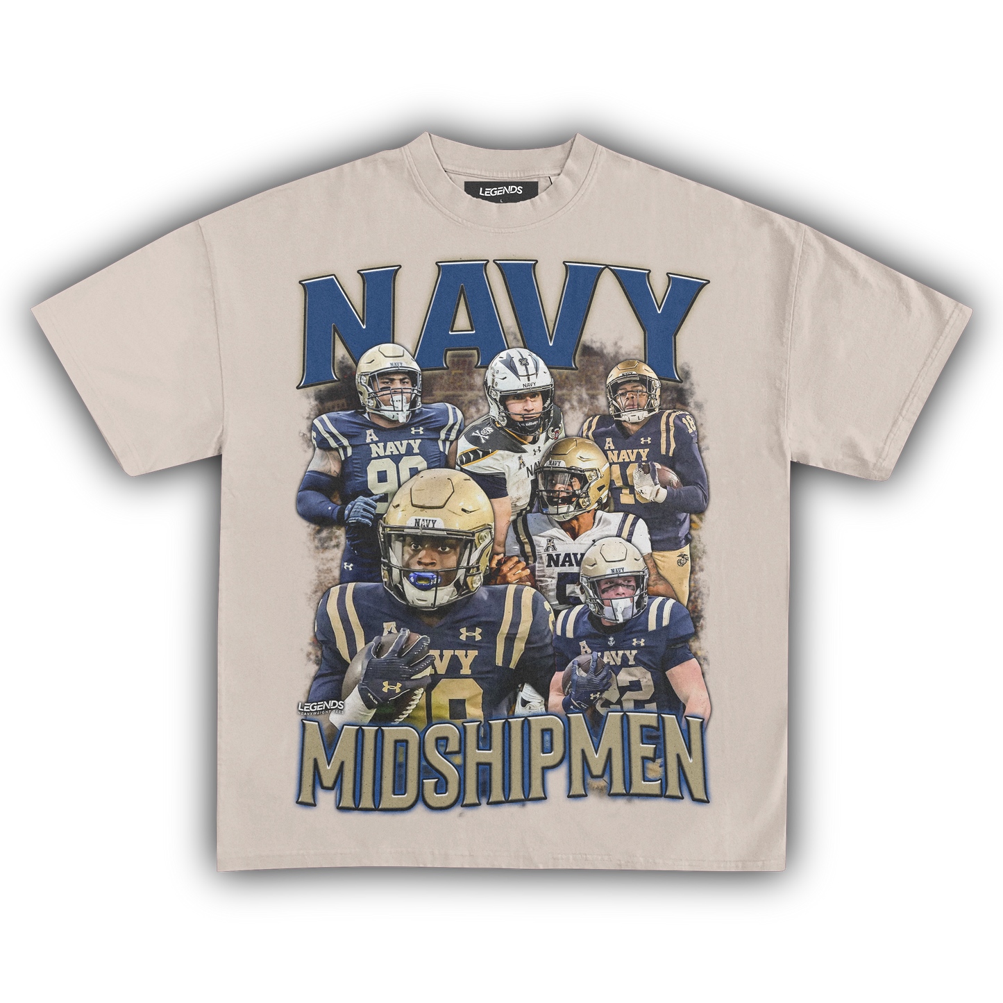 NAVY MIDSHIPMEN FOOTBALL TEE