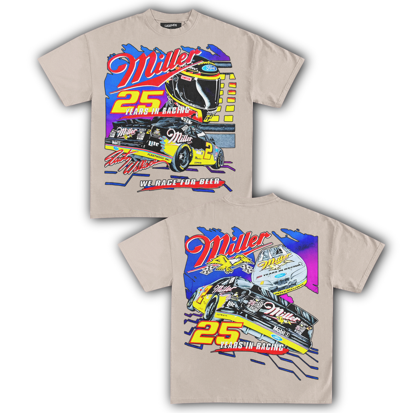 MILLER RACING 25TH ANNIVERSARY TEE (Double Sided)