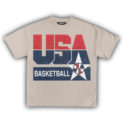 USA BASKETBALL VINTAGE TEE