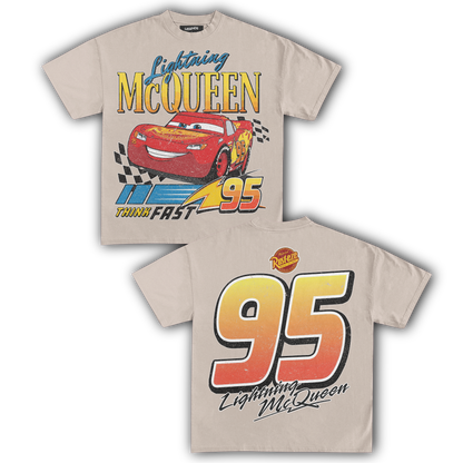 LIGHTNING MCQUEEN VINTAGE TEE (Double)