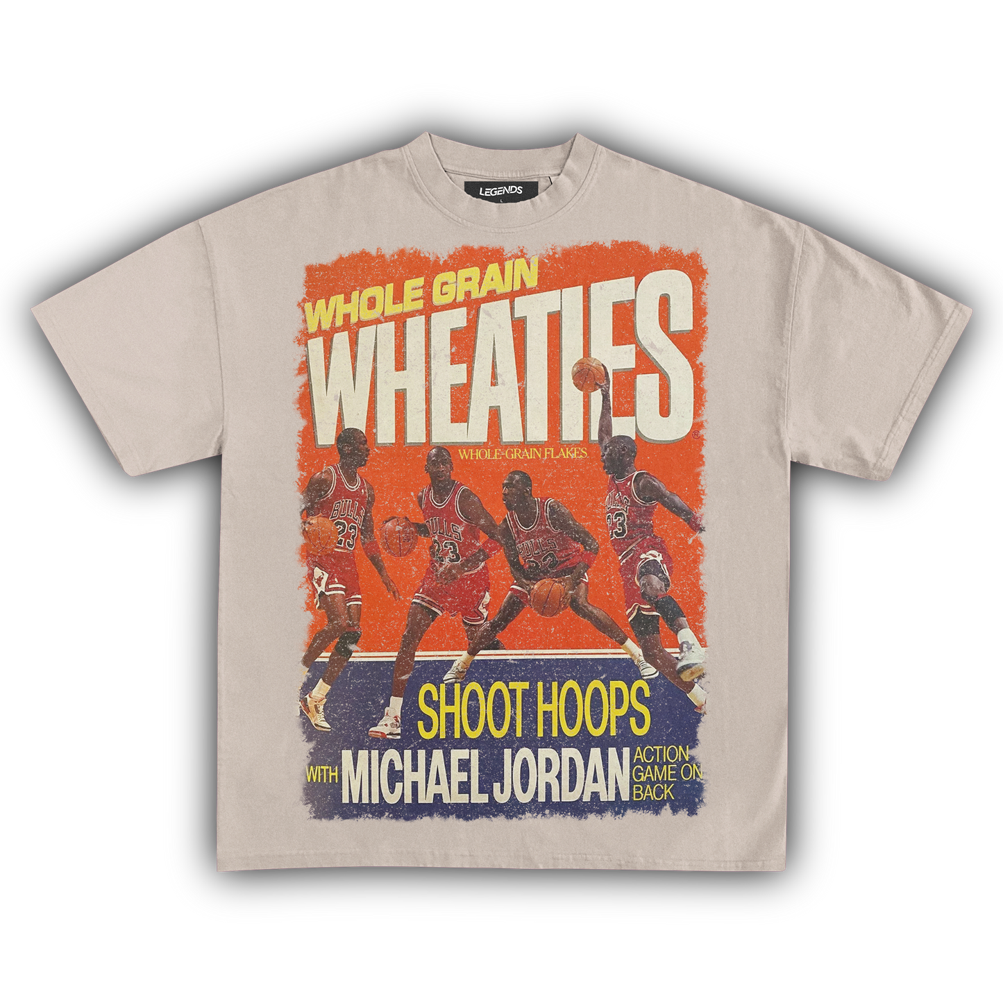 WHEATIES MICHAEL JORDAN SHOOT HOOPS 1990 VINTAGE TEE