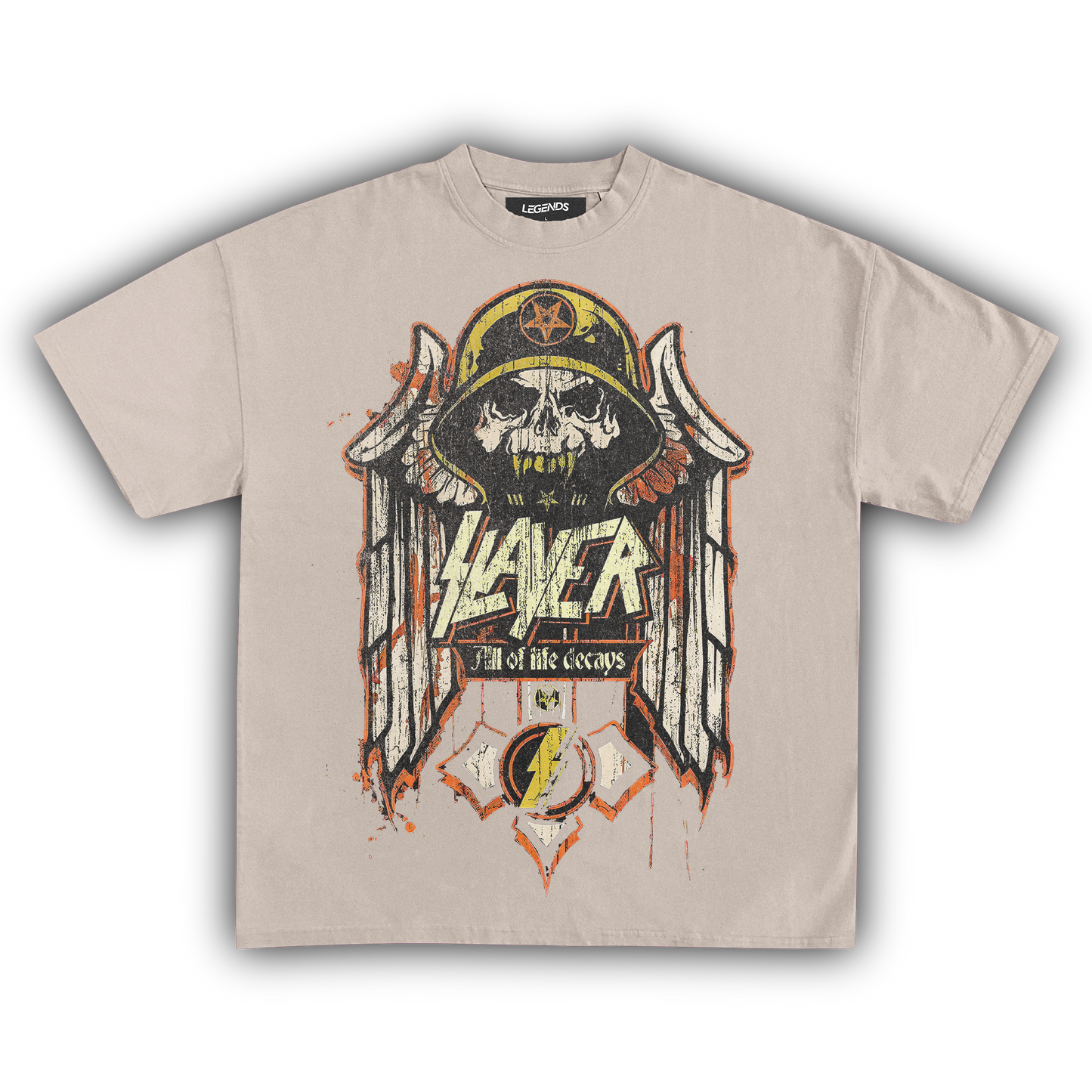 SLAYER ALL OF LIFE DECAYS VINTAGE TEE