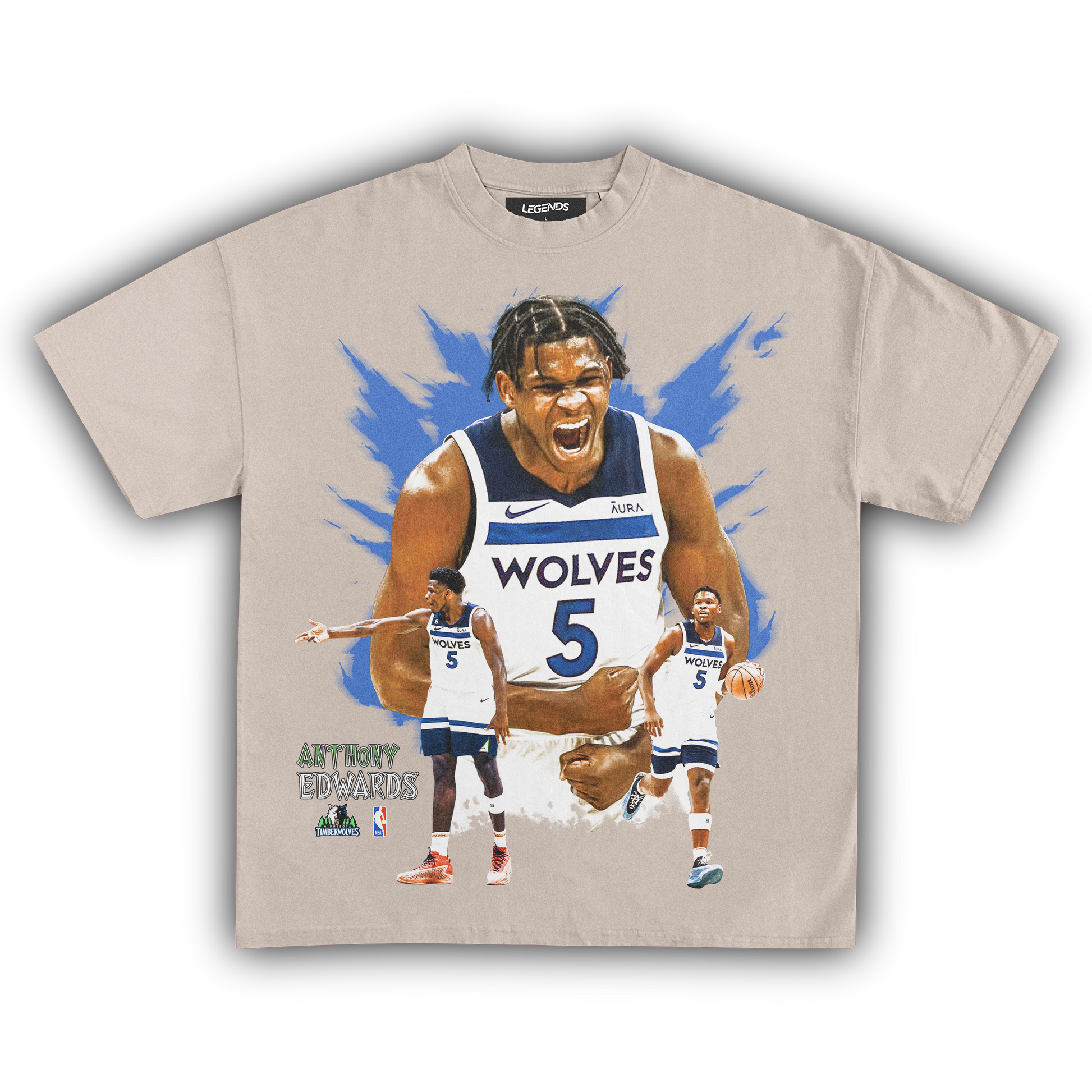 Tee-shirt Anthony Edwards 1 Foundation - Blanc | France Tee-shirt Anthony Edwards 1 Foundation - Blanc | France