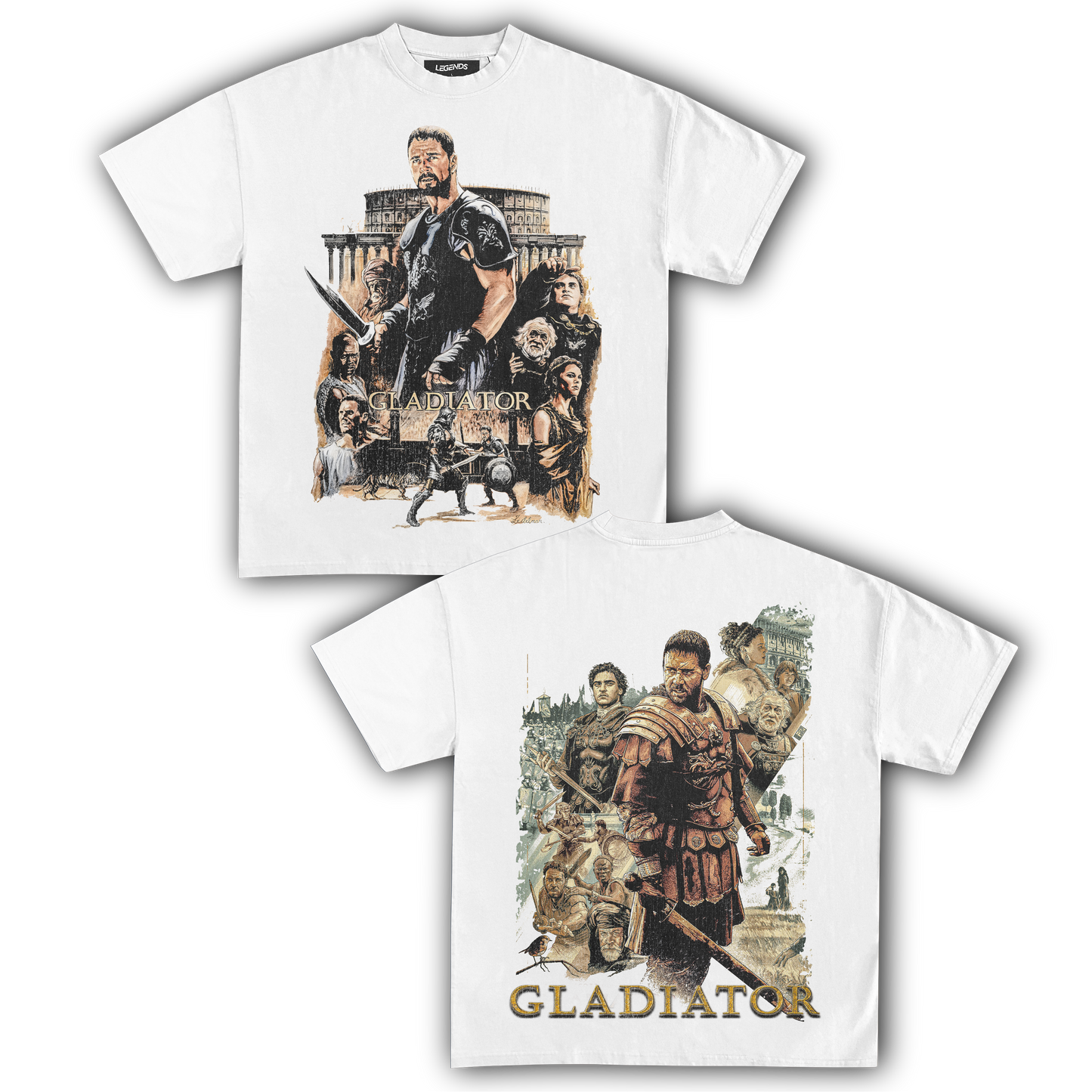 GLADIATOR VINTAGE TEE (Double Sided)