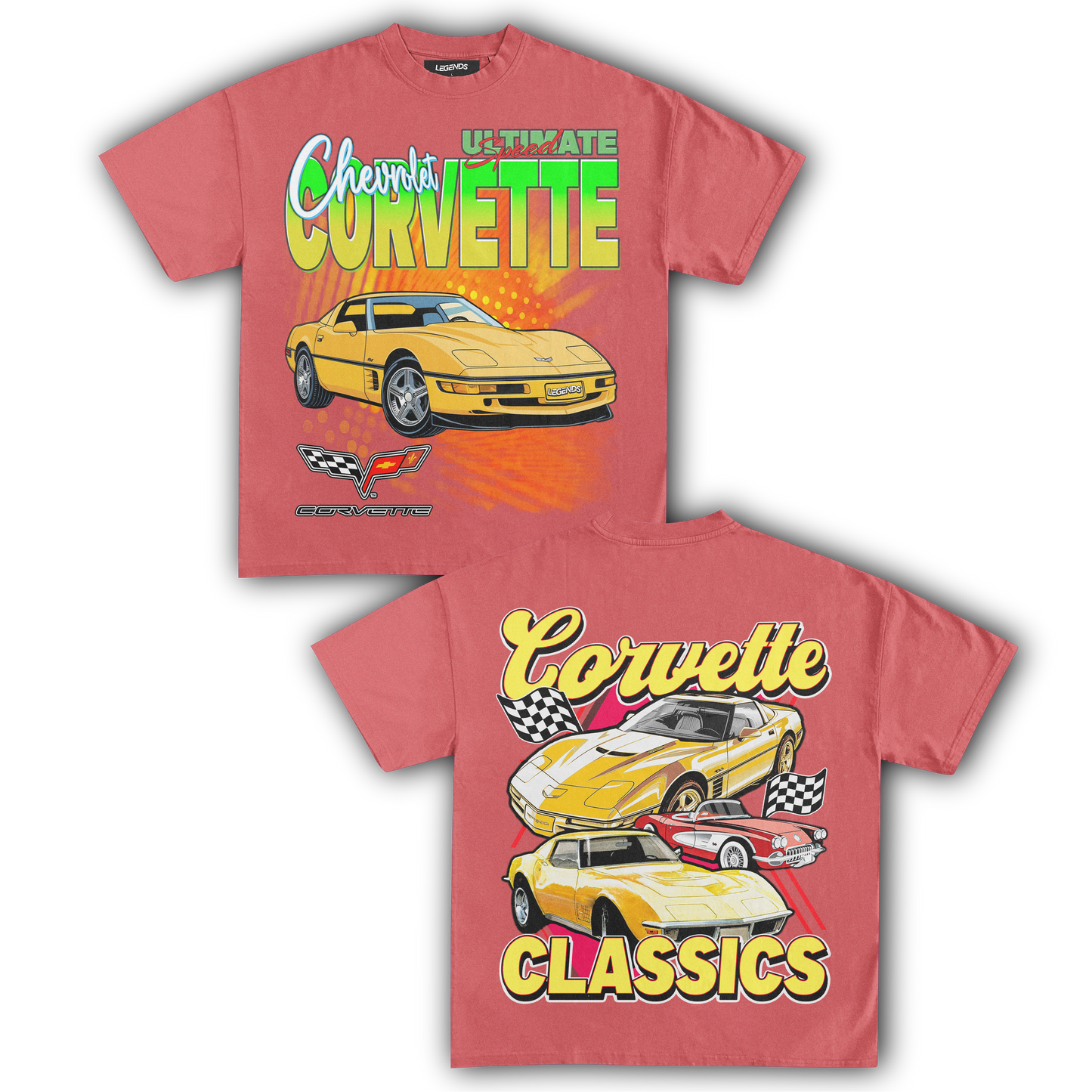 CORVETTE ULTIMATE SPEED CLASSICS TEE (Double Sided)