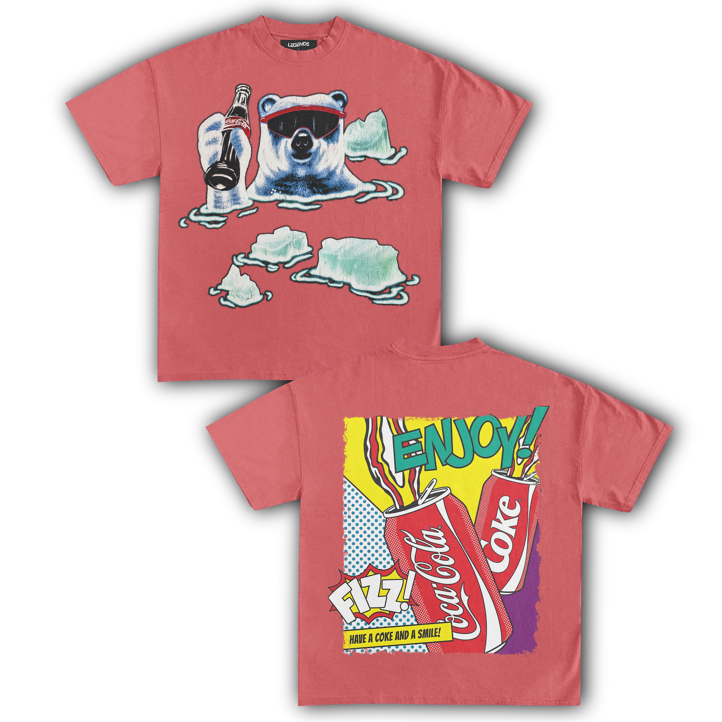 POLAR BEAR ICE COLD FIZZ TEE (Double Sided)