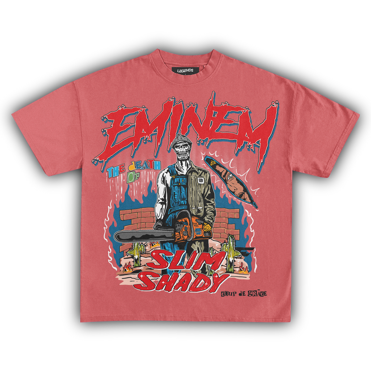 Eminem Tee » Death of Slim Shady » Vintage Heavyweight T-Shirt Eminem Tee » Death of Slim Shady » Vintage Heavyweight T-Shirt