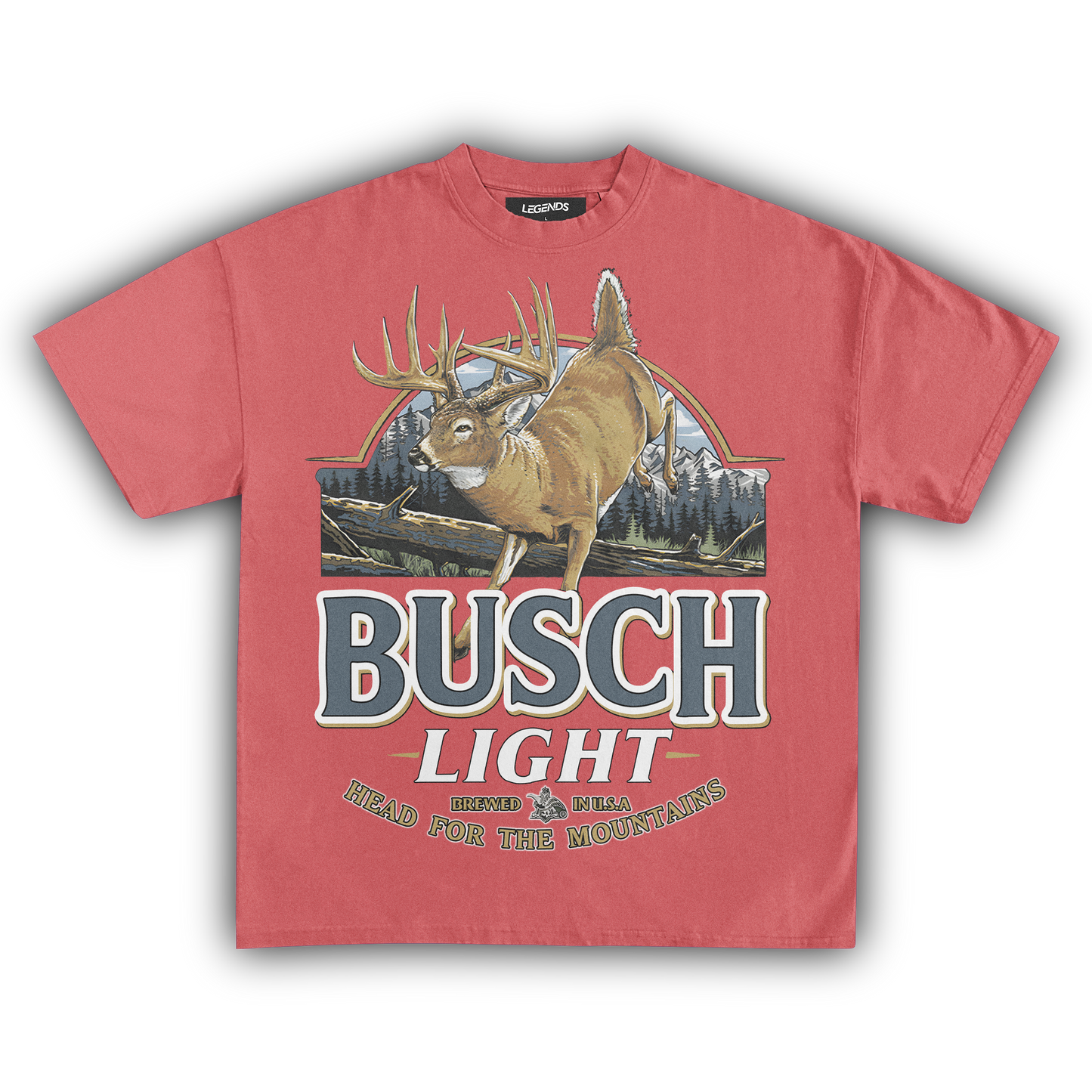 BUSCH LIGHT HEAD FOR THE MOUNTAINS TEE