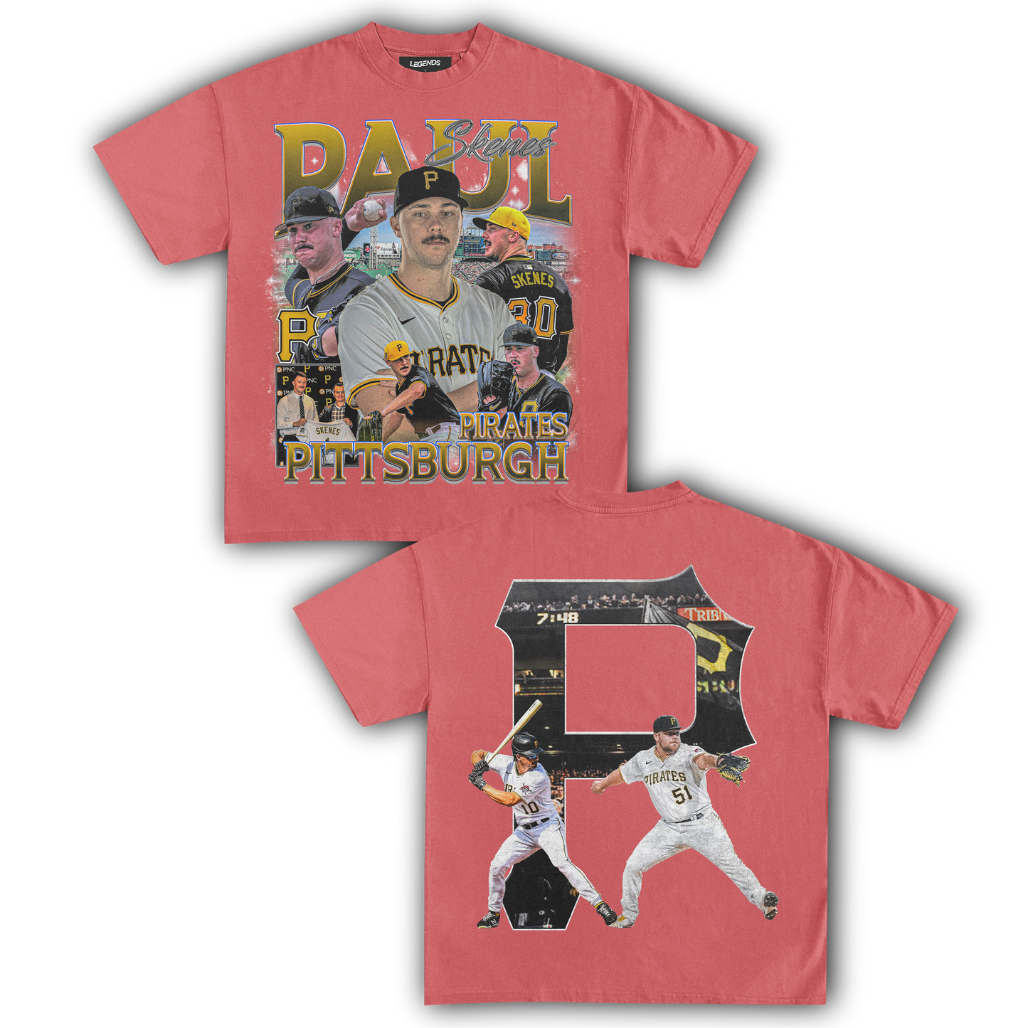 PAUL SKENES PIRATES TEE (Double Sided)