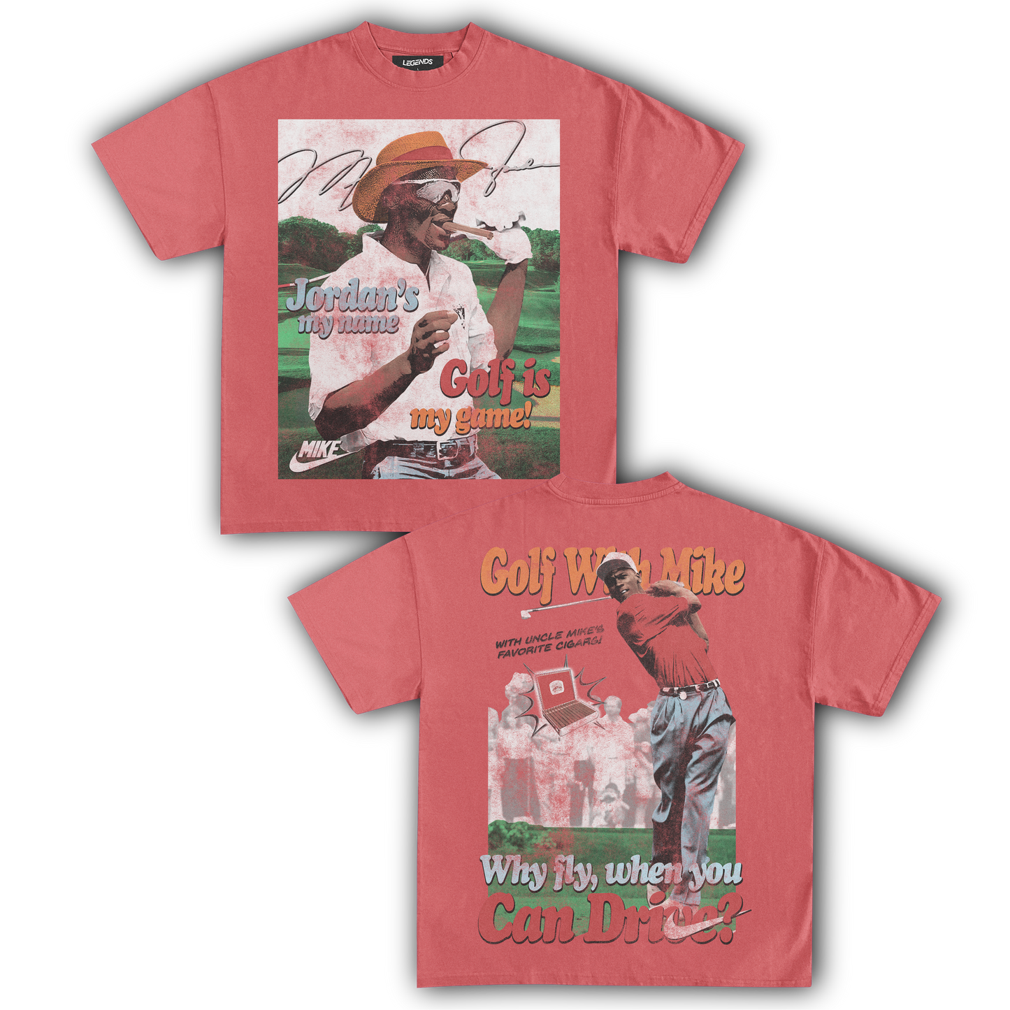 GOLF WITH MIKE VINTAGE TEE (Double Sided)