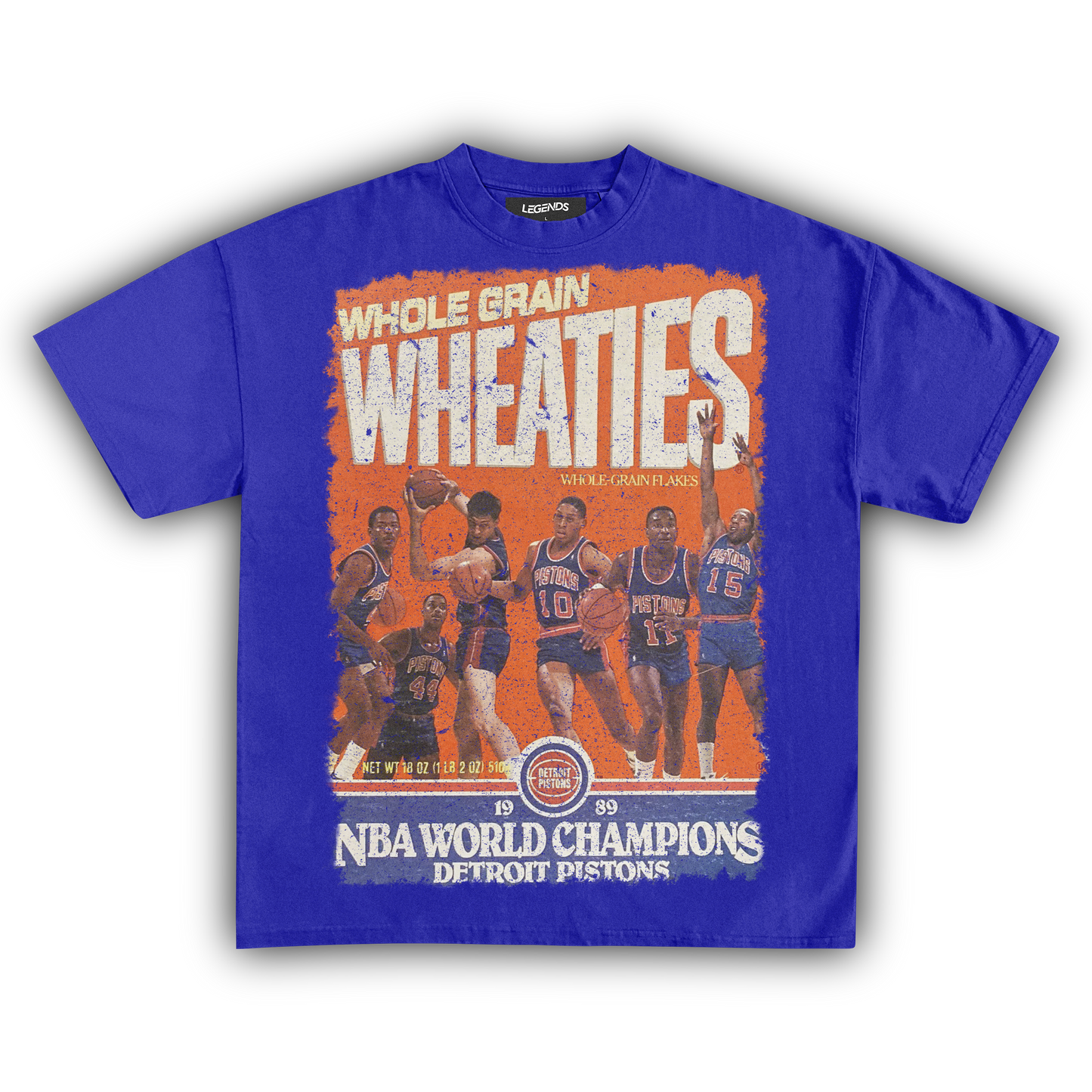 WHEATIES DETROIT PISTONS 1989 VINTAGE TEE